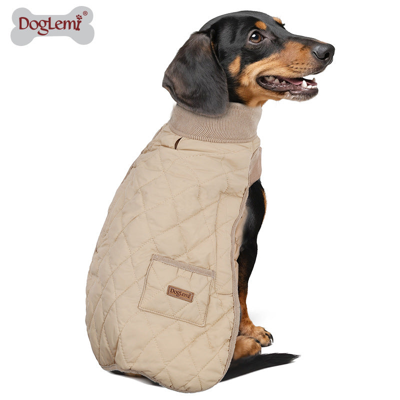 Warm Short-Leg 2-Leg Hooded Dog Coat