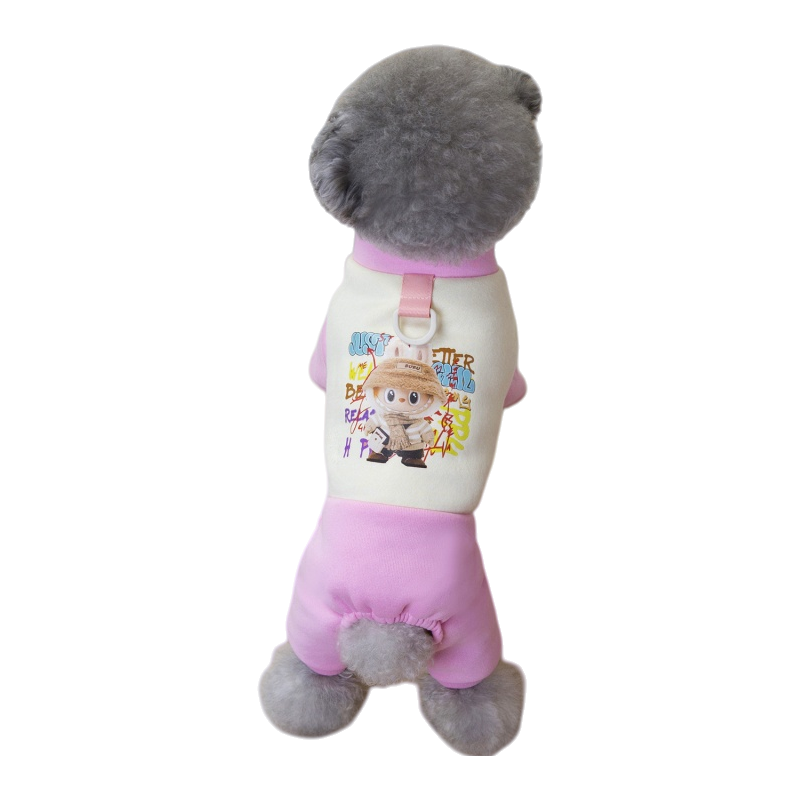 Color Block Four-Leg Pet Hoodie