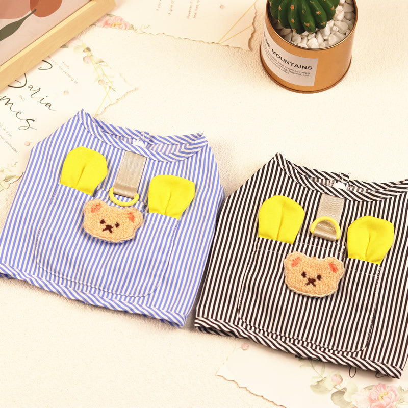 Striped Harness Pet Vest