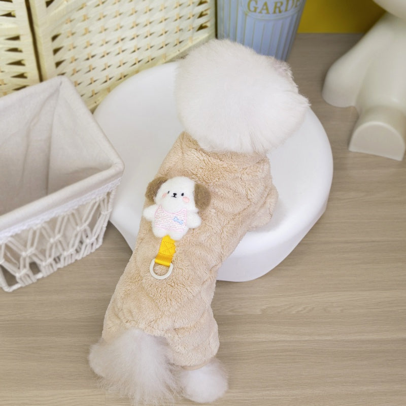 Cozy Four-Legged Pet Jumpsuit