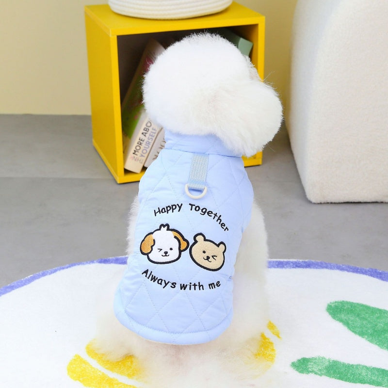 Cartoon Thick Cotton Pet Coat