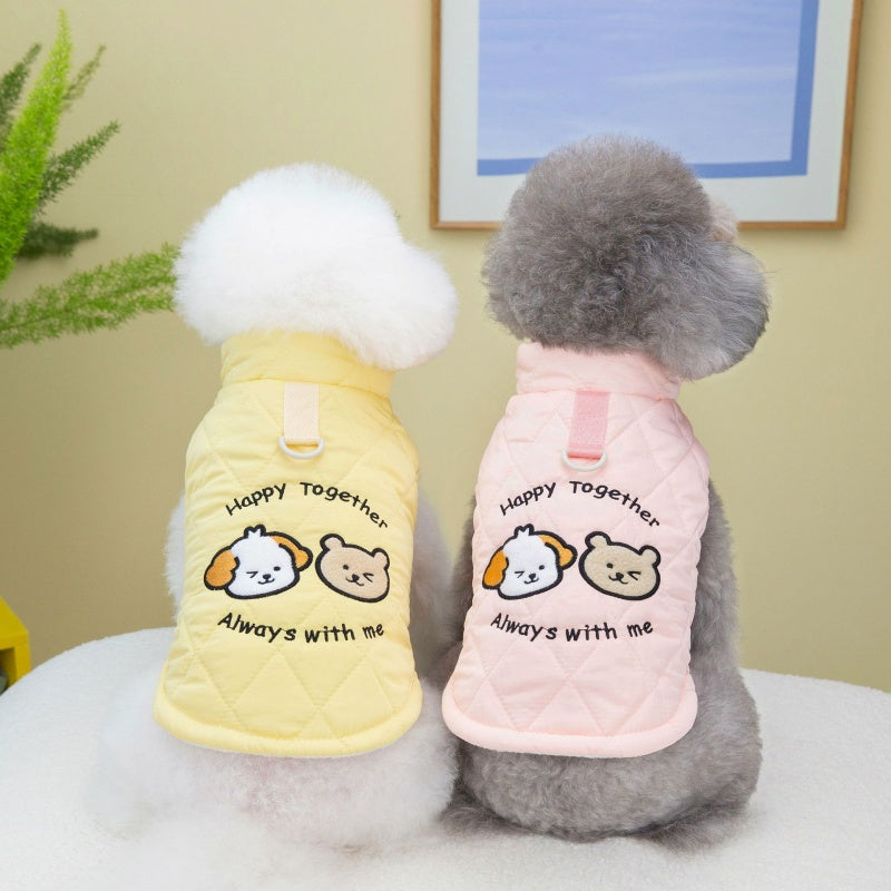 Cartoon Thick Cotton Pet Coat