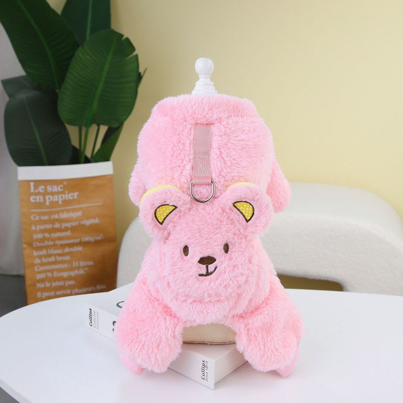 Backpack Bear Four-Leg Pet Fleece