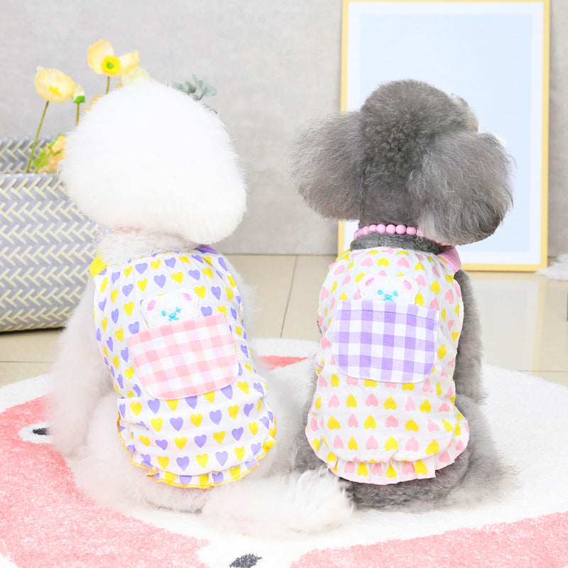Heart Bear Pet Sundress