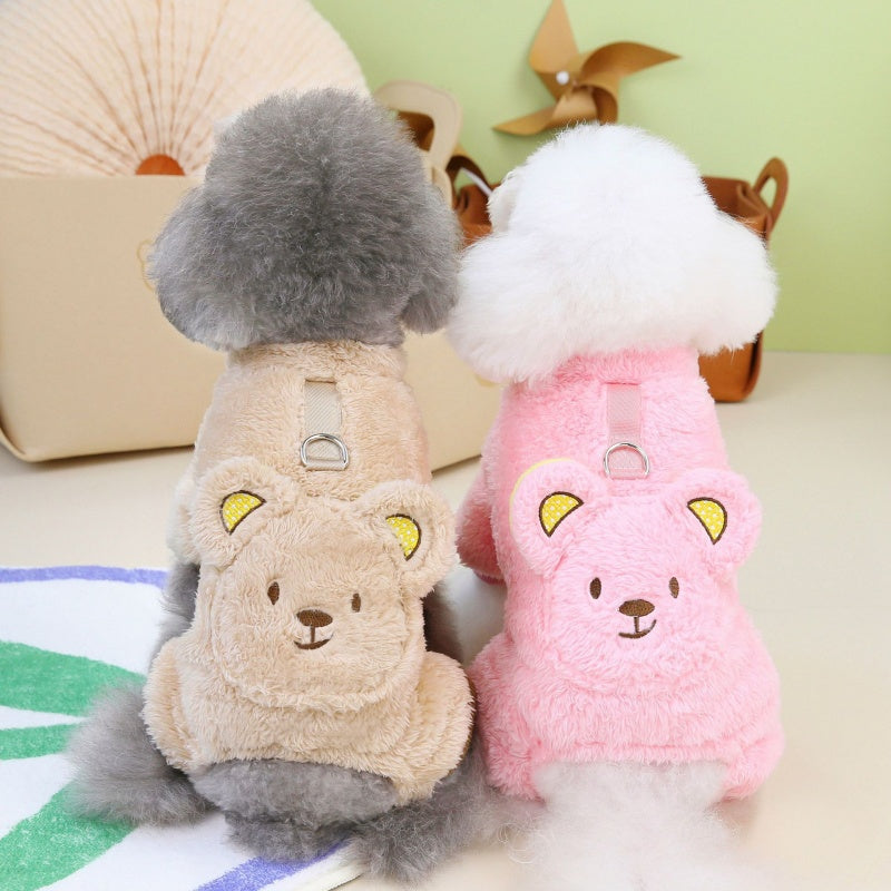 Backpack Bear Four-Leg Pet Fleece