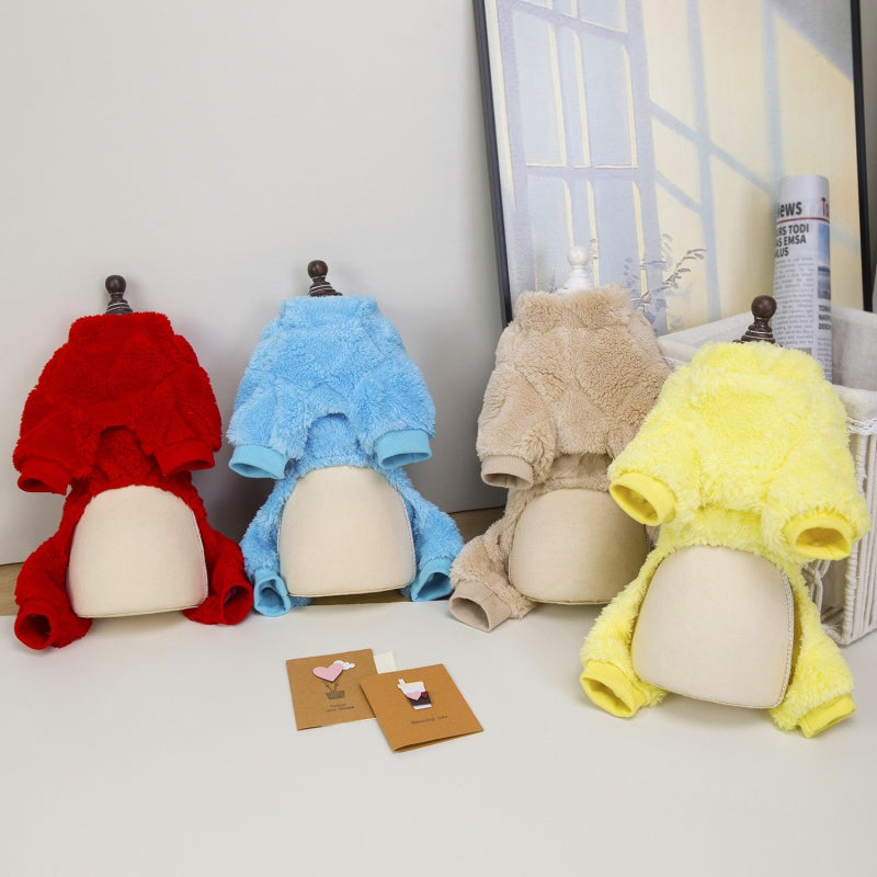 Cozy Four-Legged Pet Jumpsuit