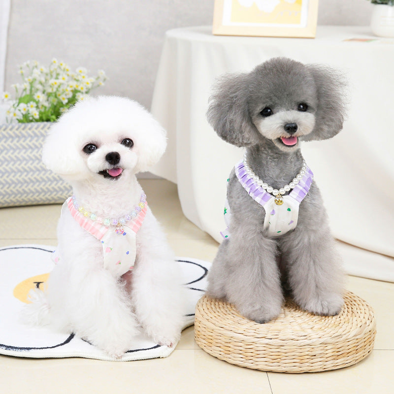 Strawberry Gingham Pet Sundress