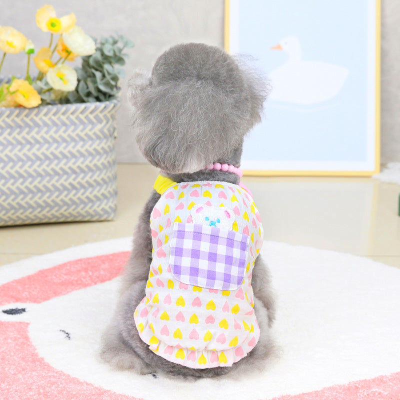 Heart Bear Pet Sundress