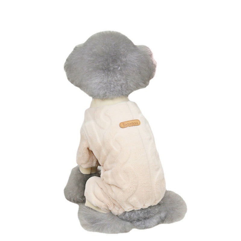 Twist Knit Four-Leg Pet Fleece