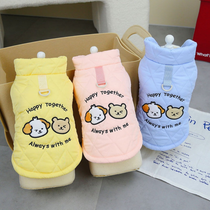 Cartoon Thick Cotton Pet Coat