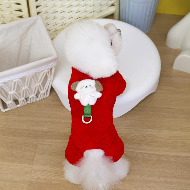 Cozy Four-Legged Pet Jumpsuit