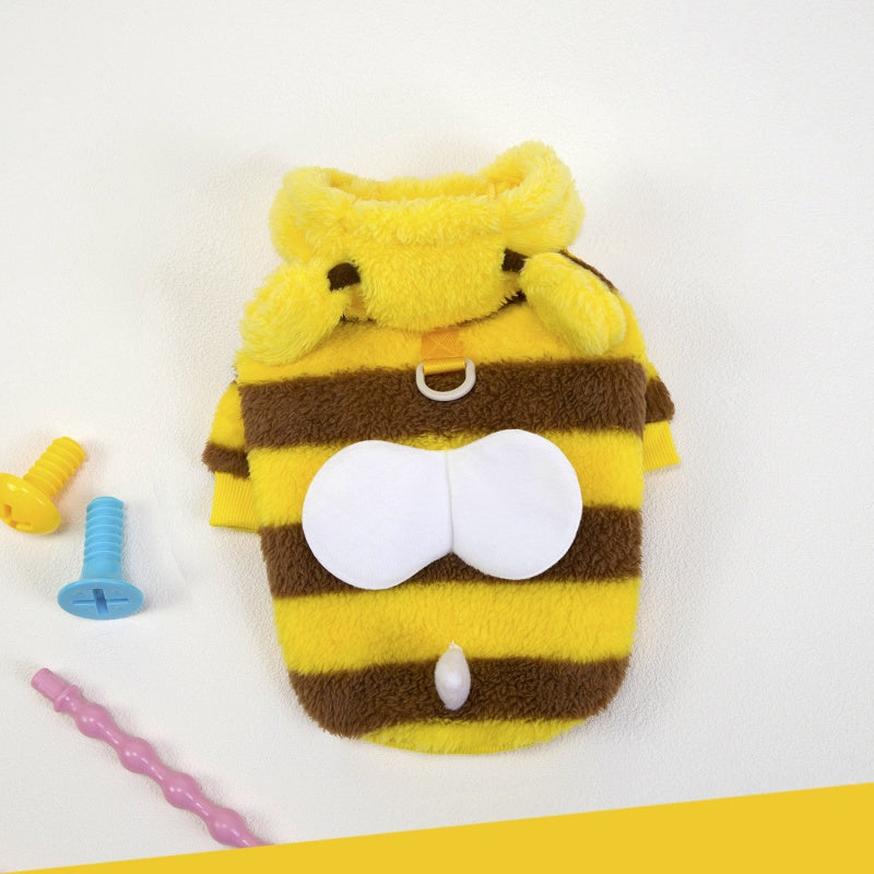 Bee Cartoon Four-Legged Pet Jumpsuit