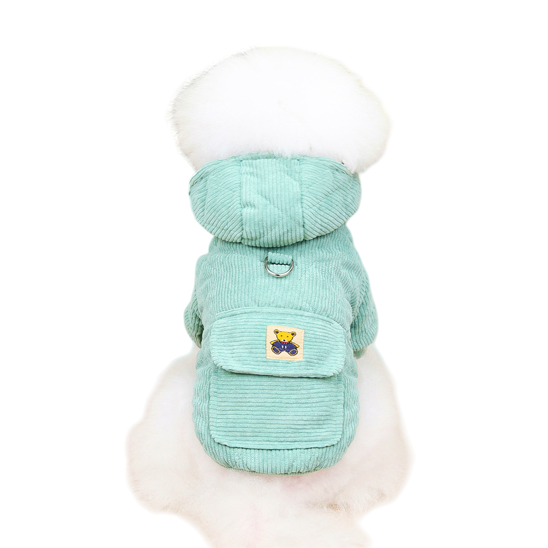 Corduroy Two-Leg Pet Coat